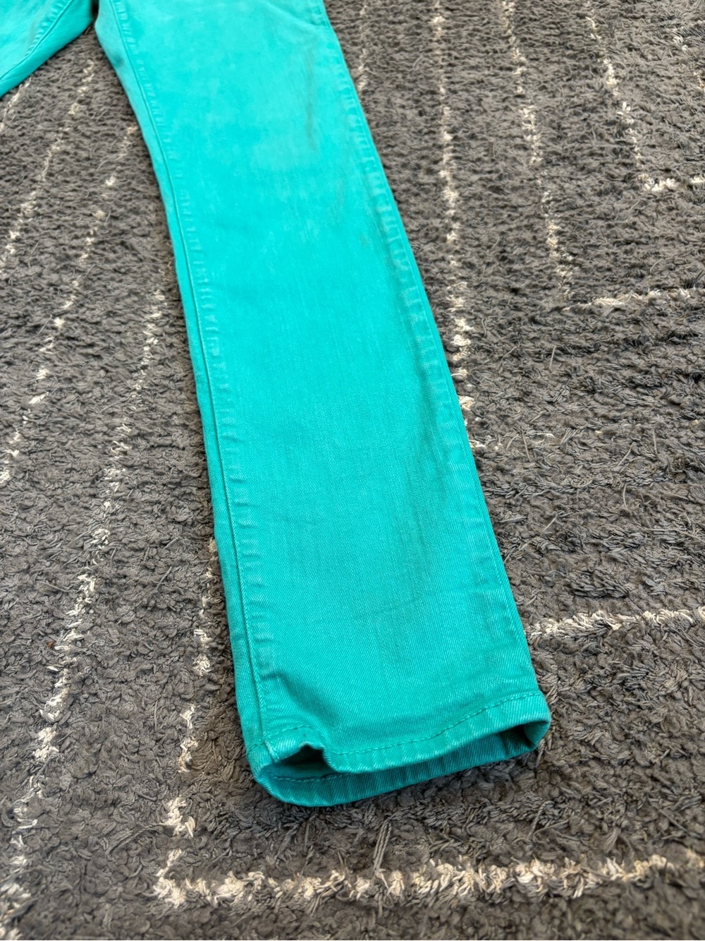 Flying Monkey Straight Leg Jeans in Teal Latigo Bay - Picture 6 of 10